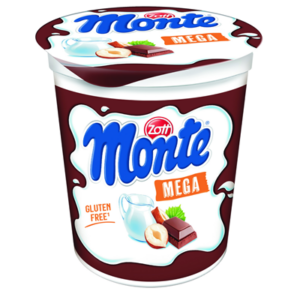 Zott Monte Mega čokoláda a oriešok chlad. 400 g