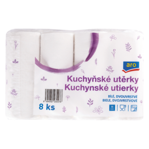 aro Kuchynské utierky 2-vrstvové 8x50 ks