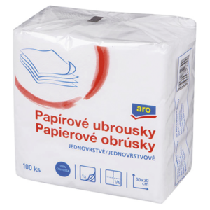 aro Servítky 1-vrstvové 30 x 30 cm 100 ks