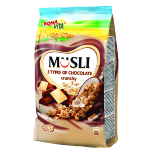 BONAVITA Müsli 3 druhy čokolády 700 g